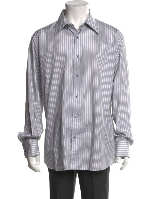 Gucci Striped Long Sleeve Dress Shirt