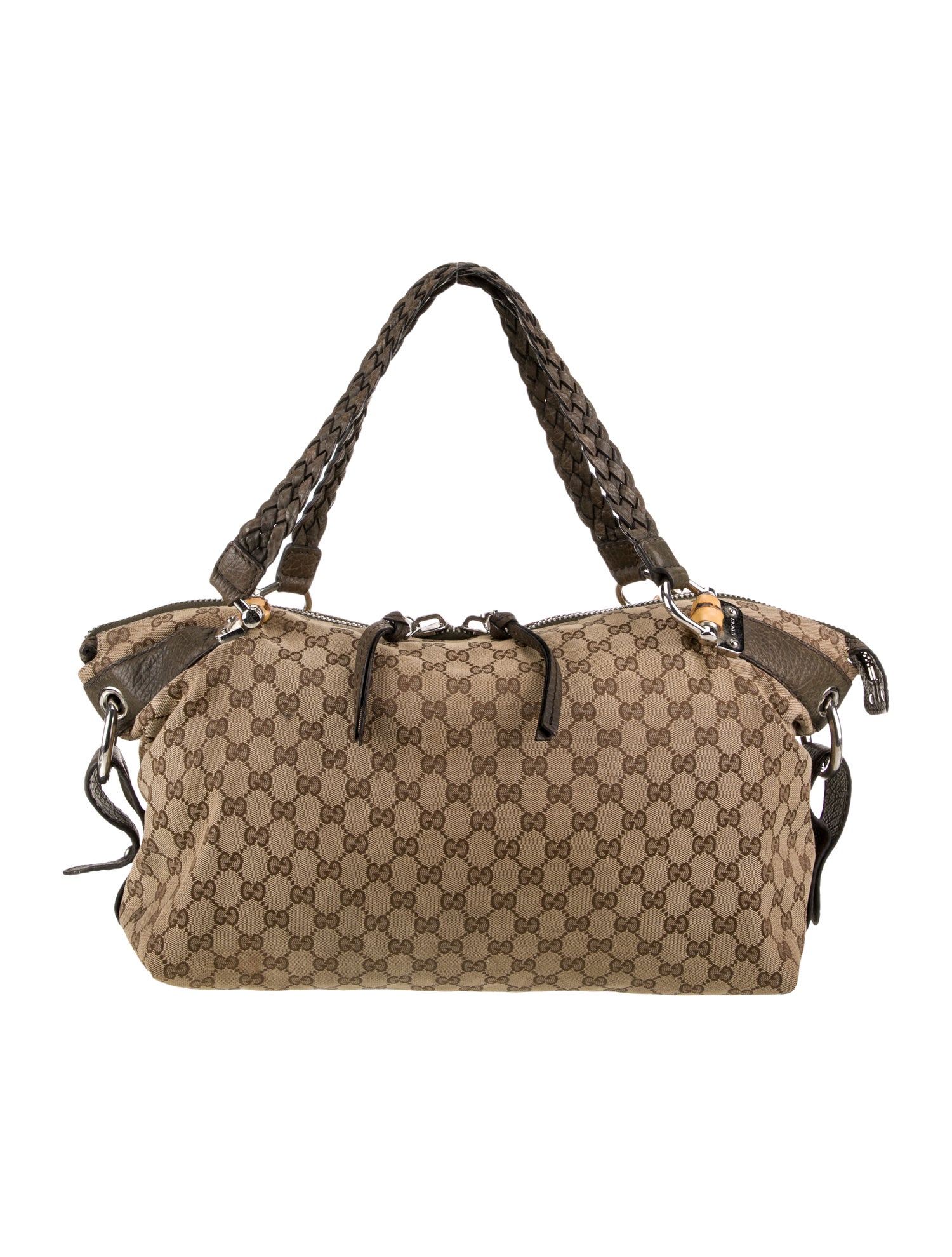 Gucci GG Canvas Bamboo Bar Medium Vintage