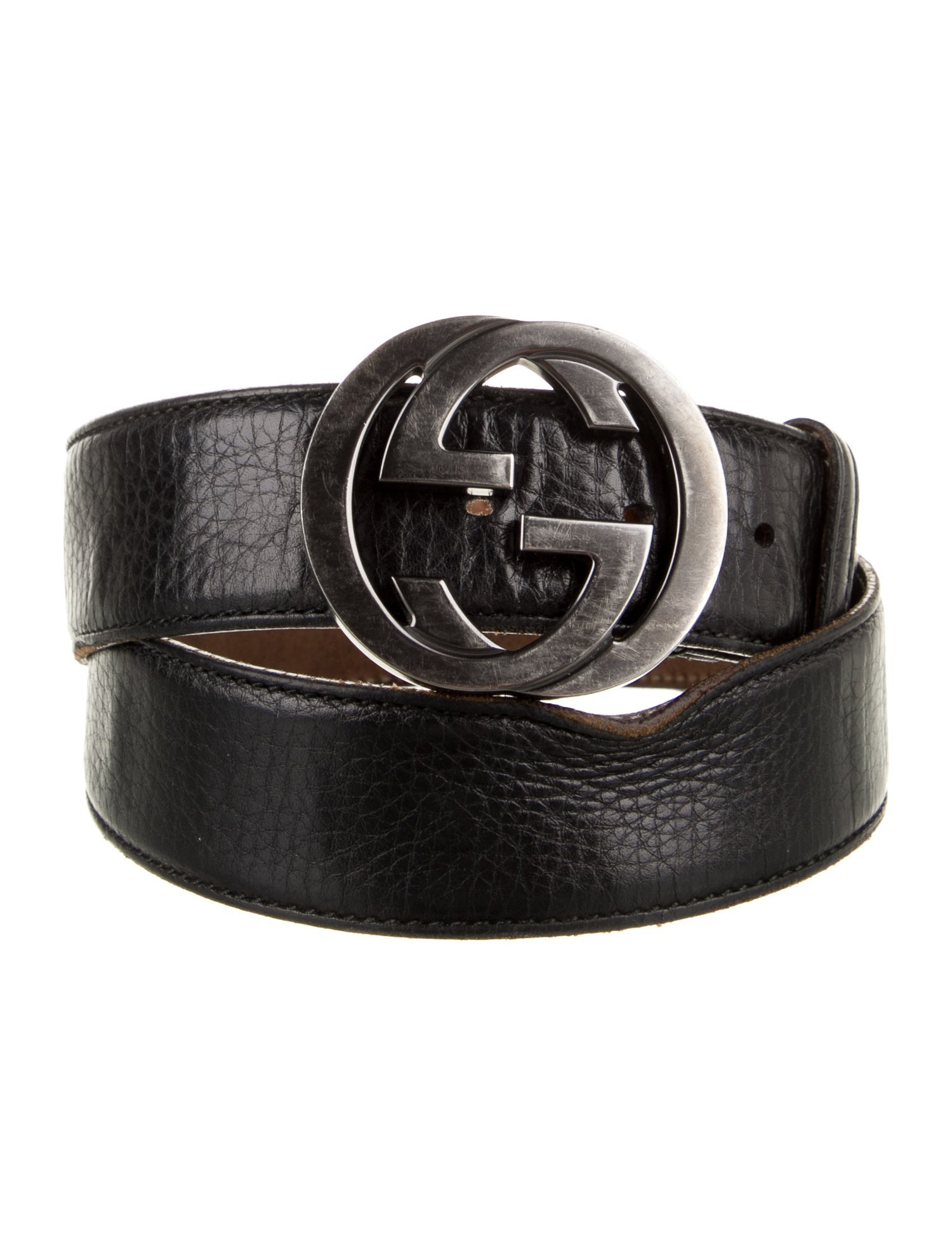 Gucci Interlocking G Logo Leather Belt