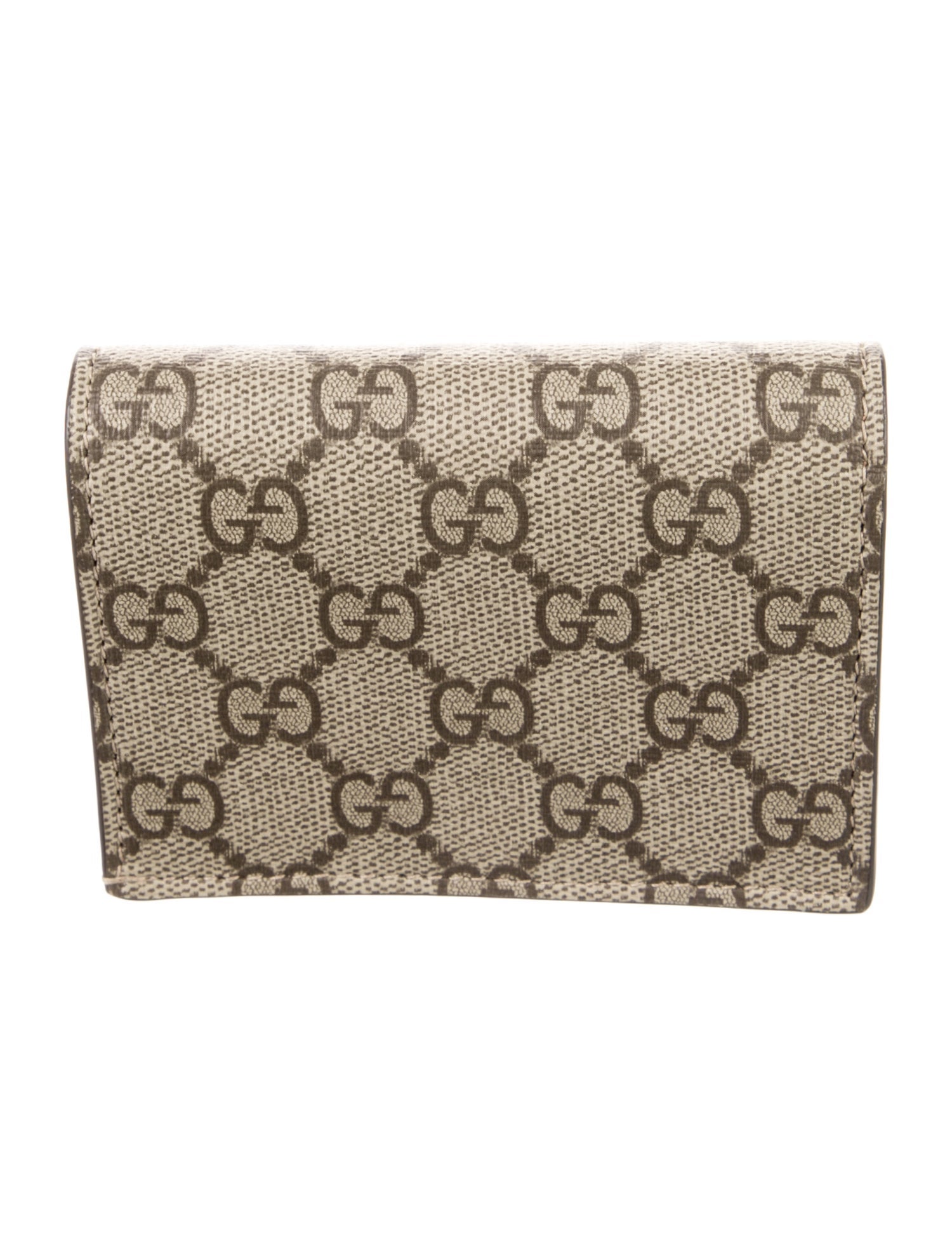 Gucci GG Marmont bi-colour card case wallet GG Supreme Compact Wallet