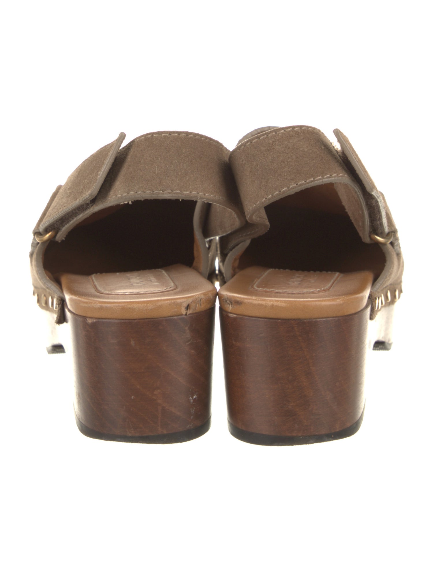 Gucci Horsebit Accent Suede Slingback Flats