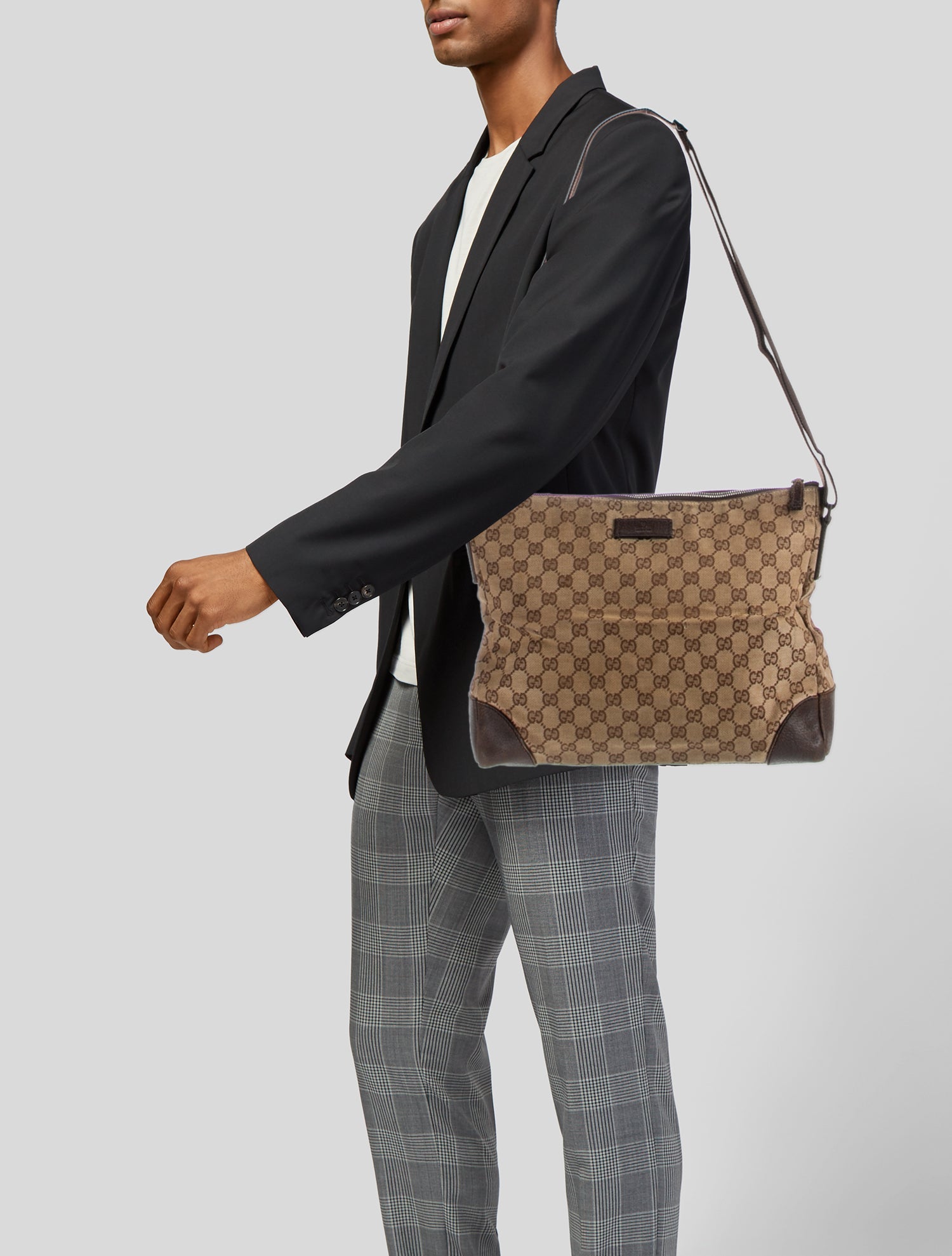 Gucci GG Canvas Messenger Bag Vintage