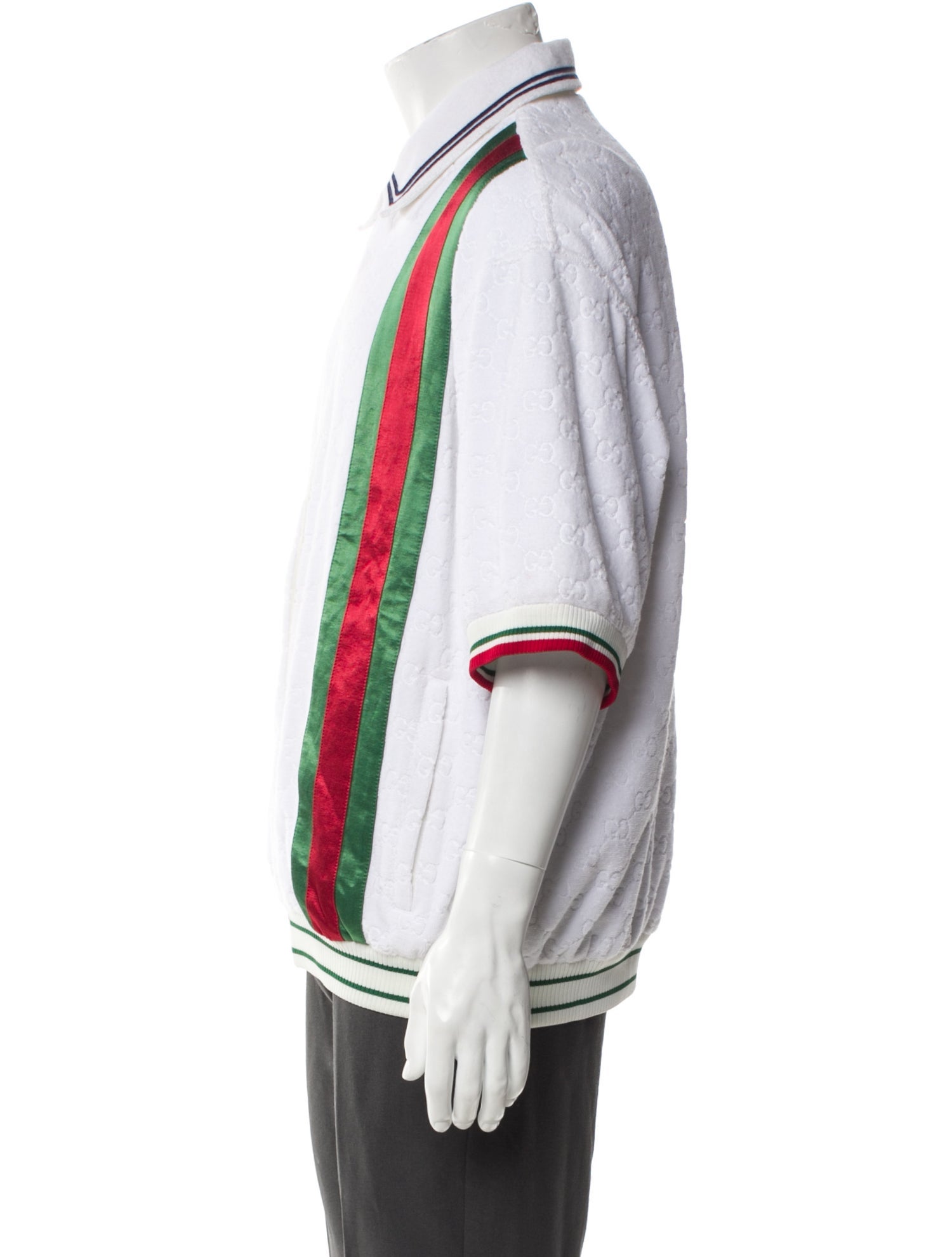 Gucci GG Supreme Three-Quarter Sleeve Shirt