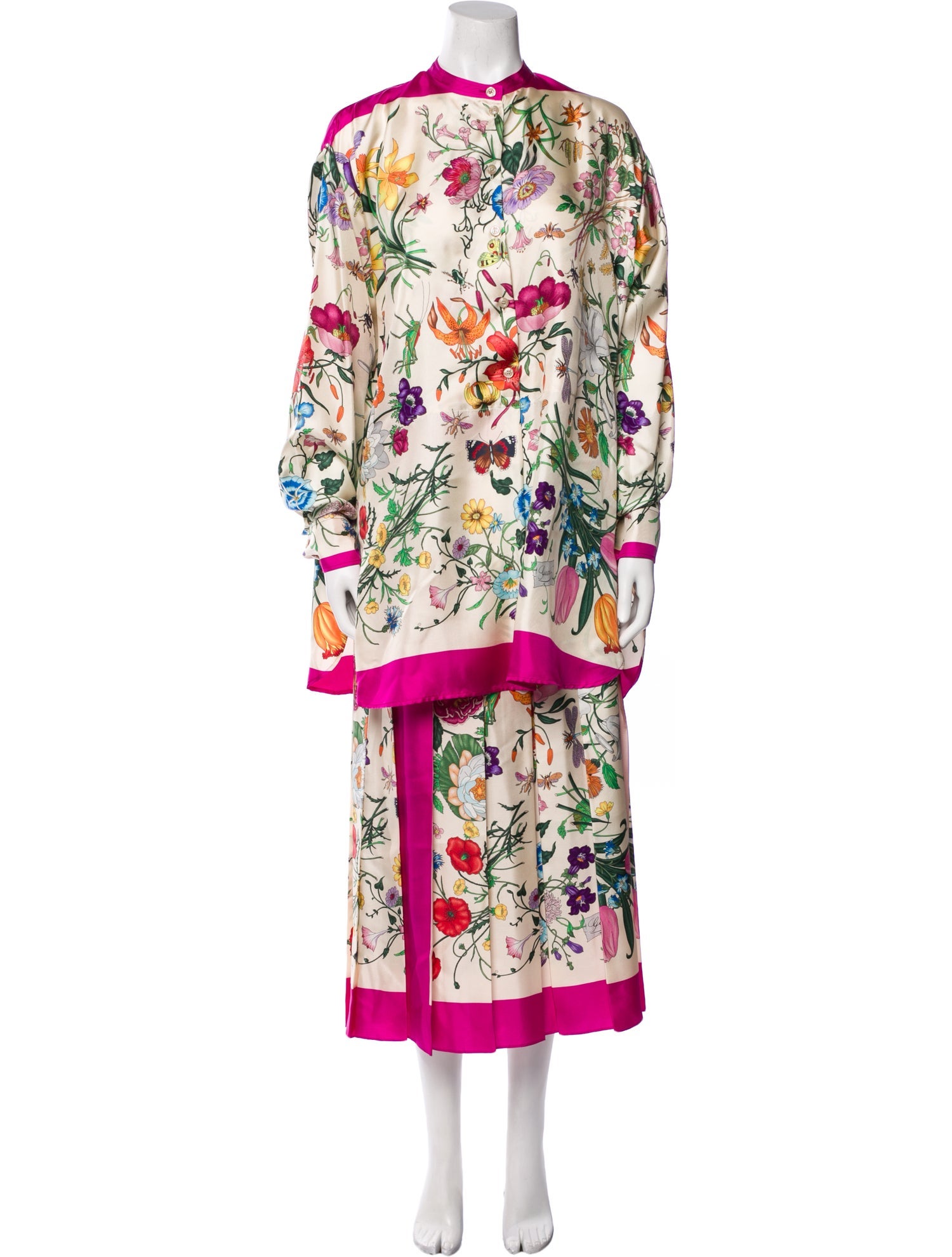 Gucci 2019 Silk Skirt Set w/ Tags