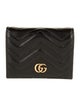 Gucci Double G Logo Leather Compact Wallet