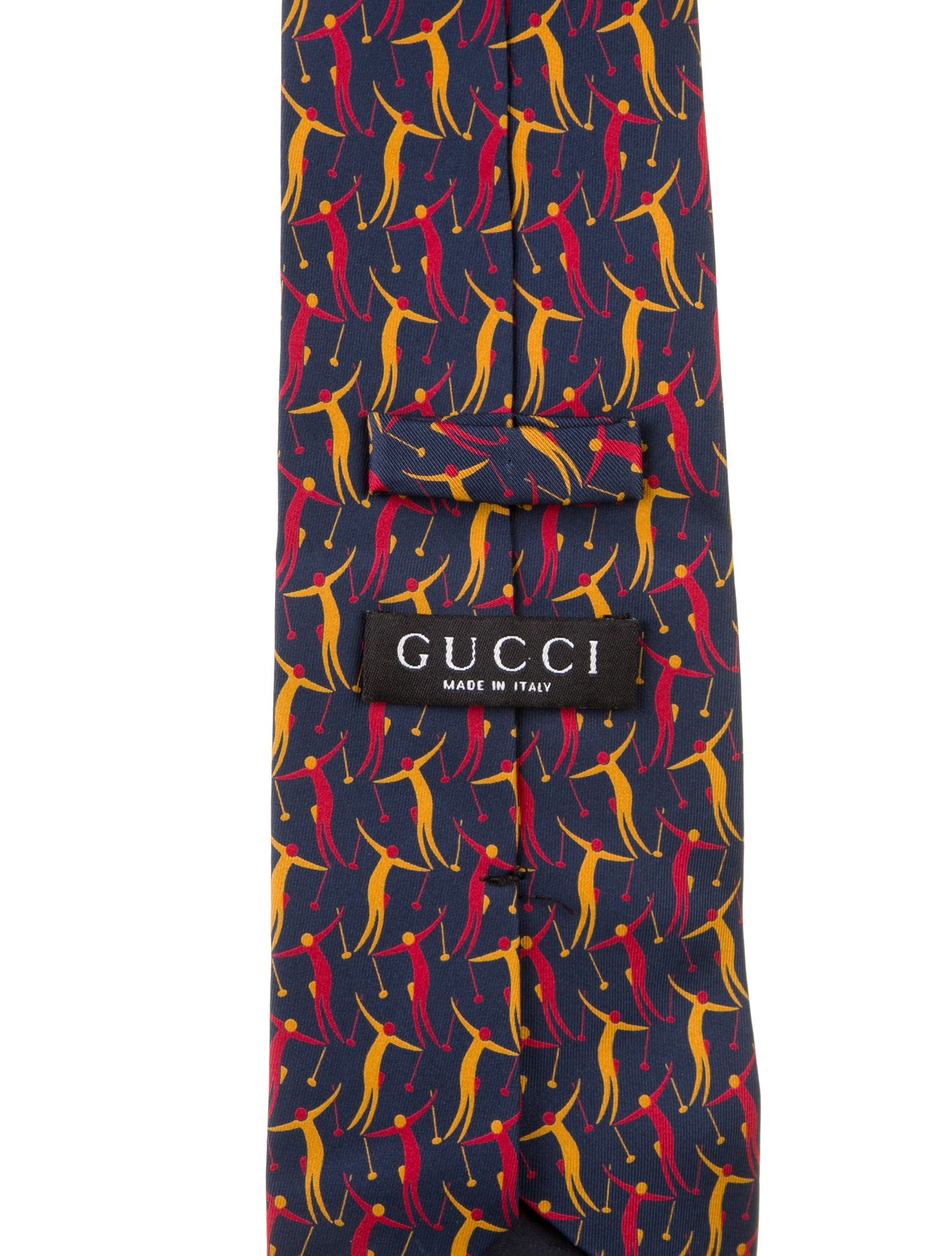 Gucci Blue Pattern Silk Tie