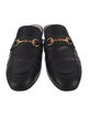 Gucci Web Accent Leather Mules
