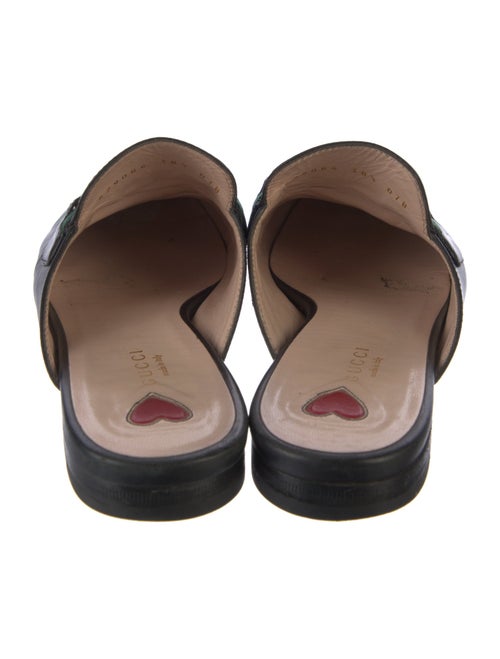 Gucci Web Accent Leather Mules
