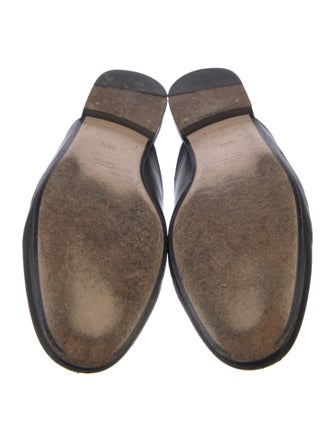 Gucci Web Accent Leather Mules