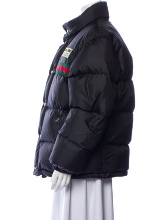 Gucci 2022 Web Accent Puffer Coat