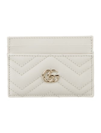 Gucci Matelasse Marmont Double G Logo Card Holder