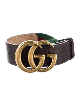 Gucci Web Accent Canvas Belt Kit