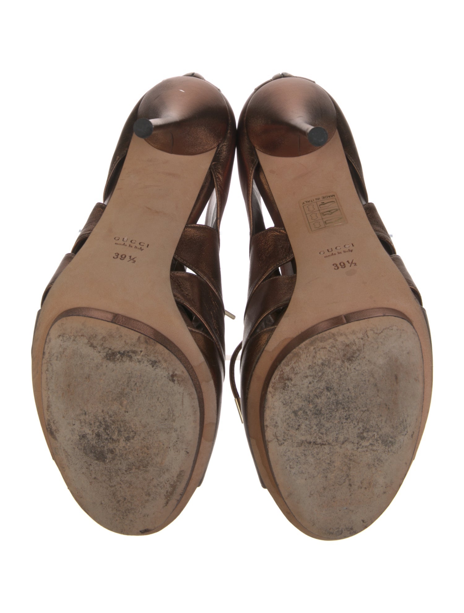 Gucci Leather Lace-Up Boots