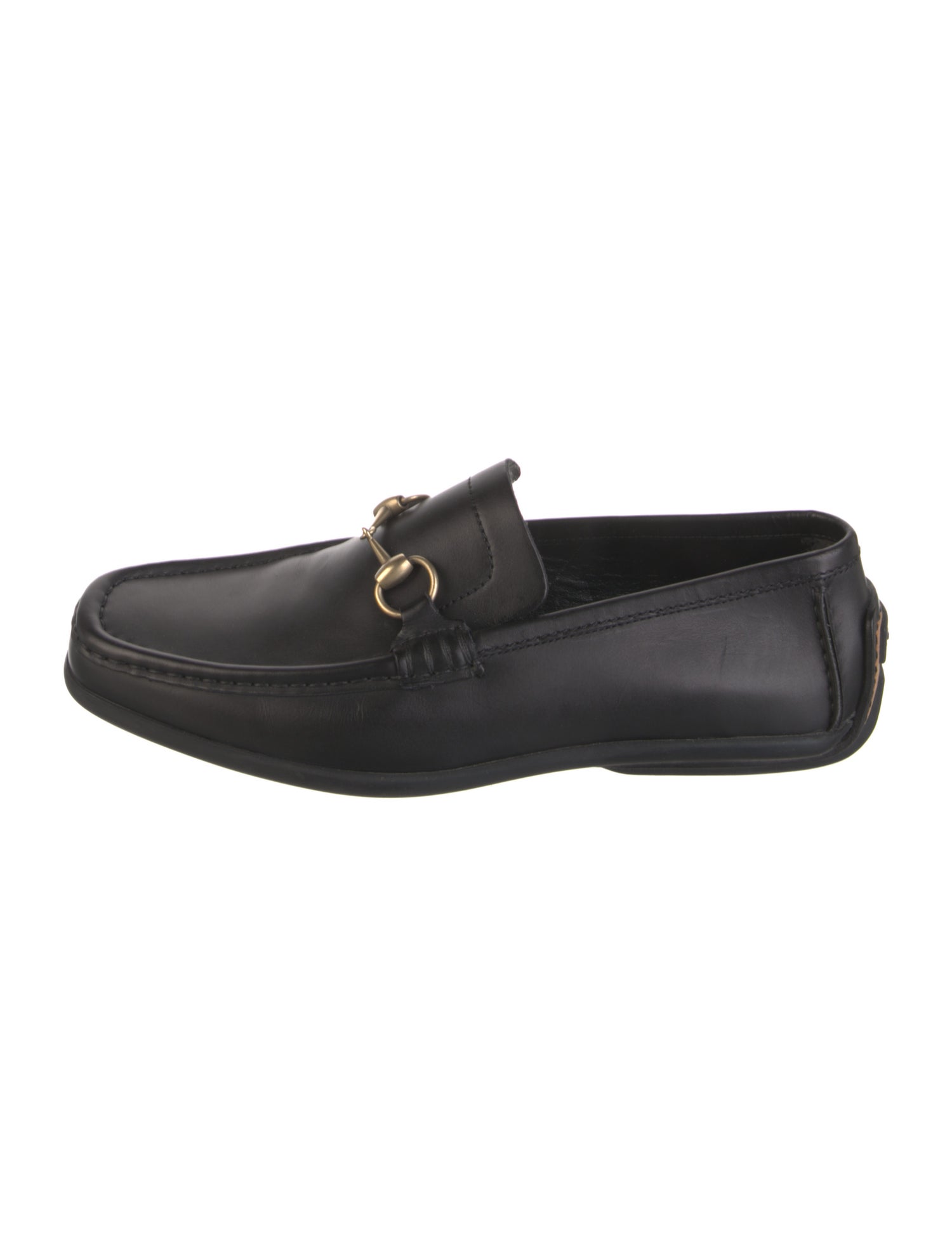 Gucci Horsebit Accent Leather Dress Loafers