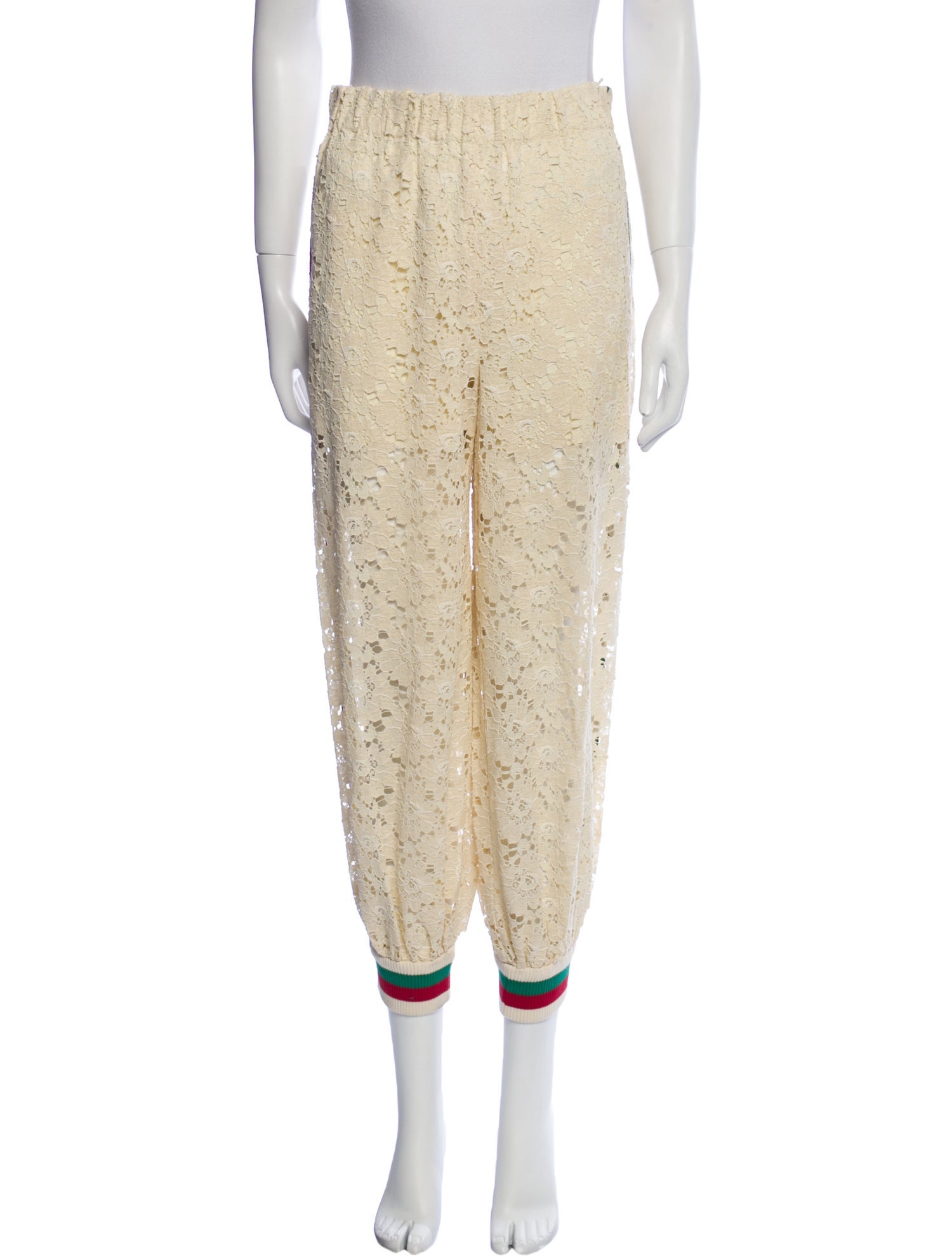 Gucci Lace Lace Pattern Sweatpants
