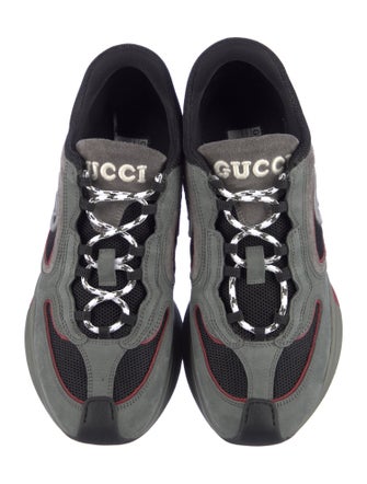 Gucci Interlocking G Logo Suede Athletic Sneakers