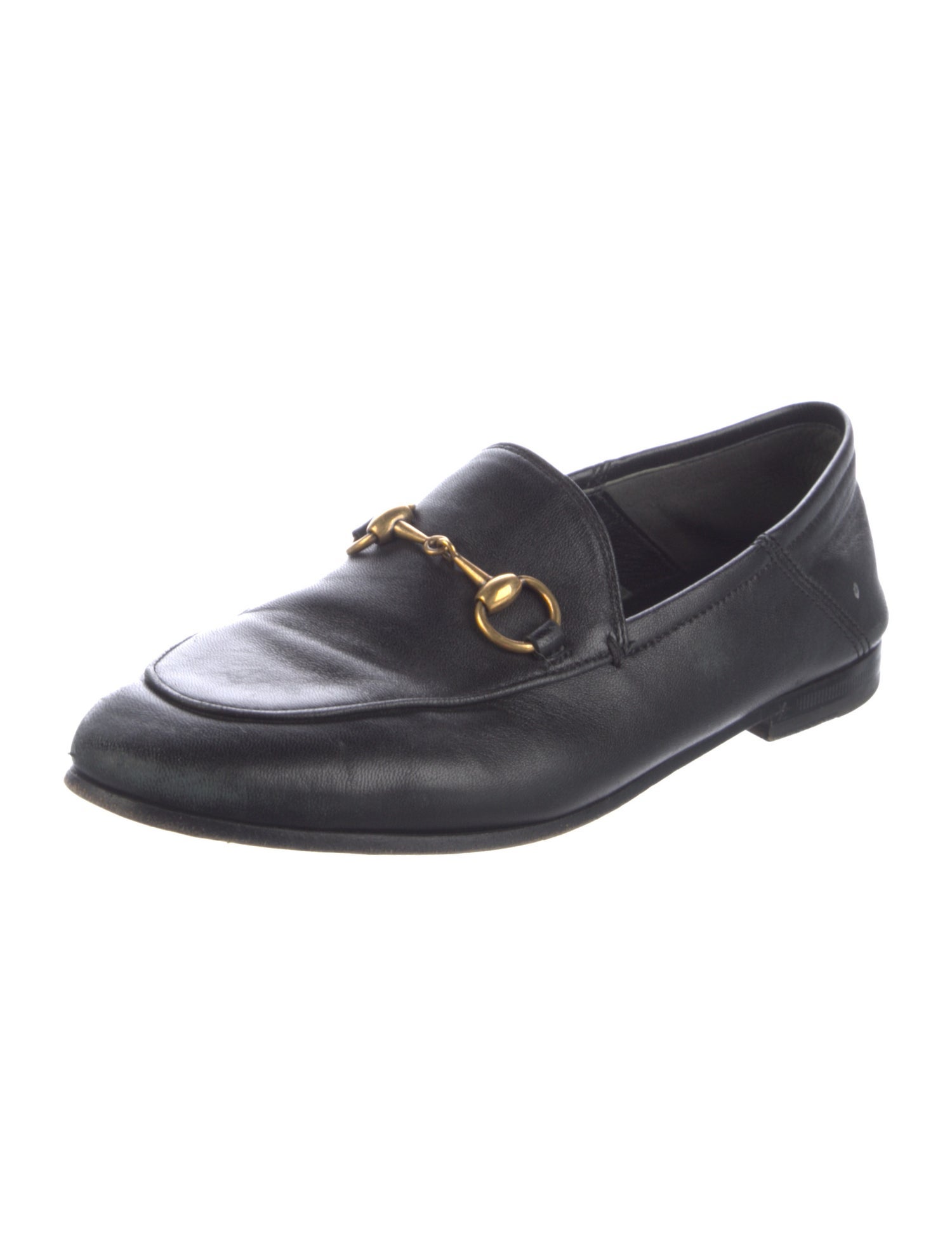 Gucci Horsebit Accent Leather Loafers