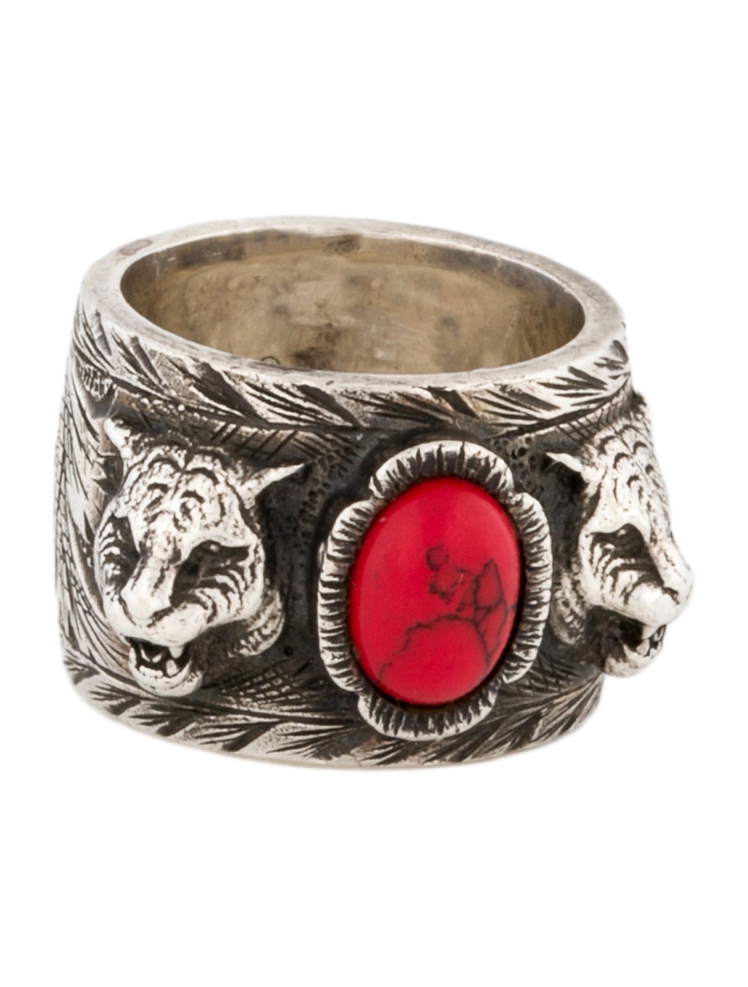 Gucci Resin Feline Garden Ring