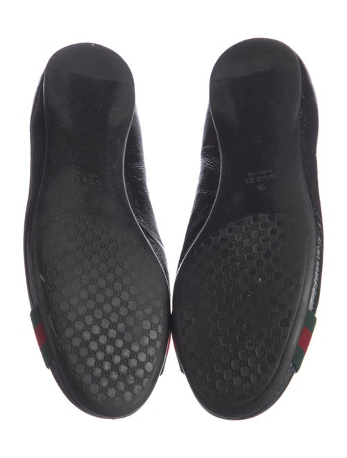 Gucci Web Accent Patent Leather Ballet Flats