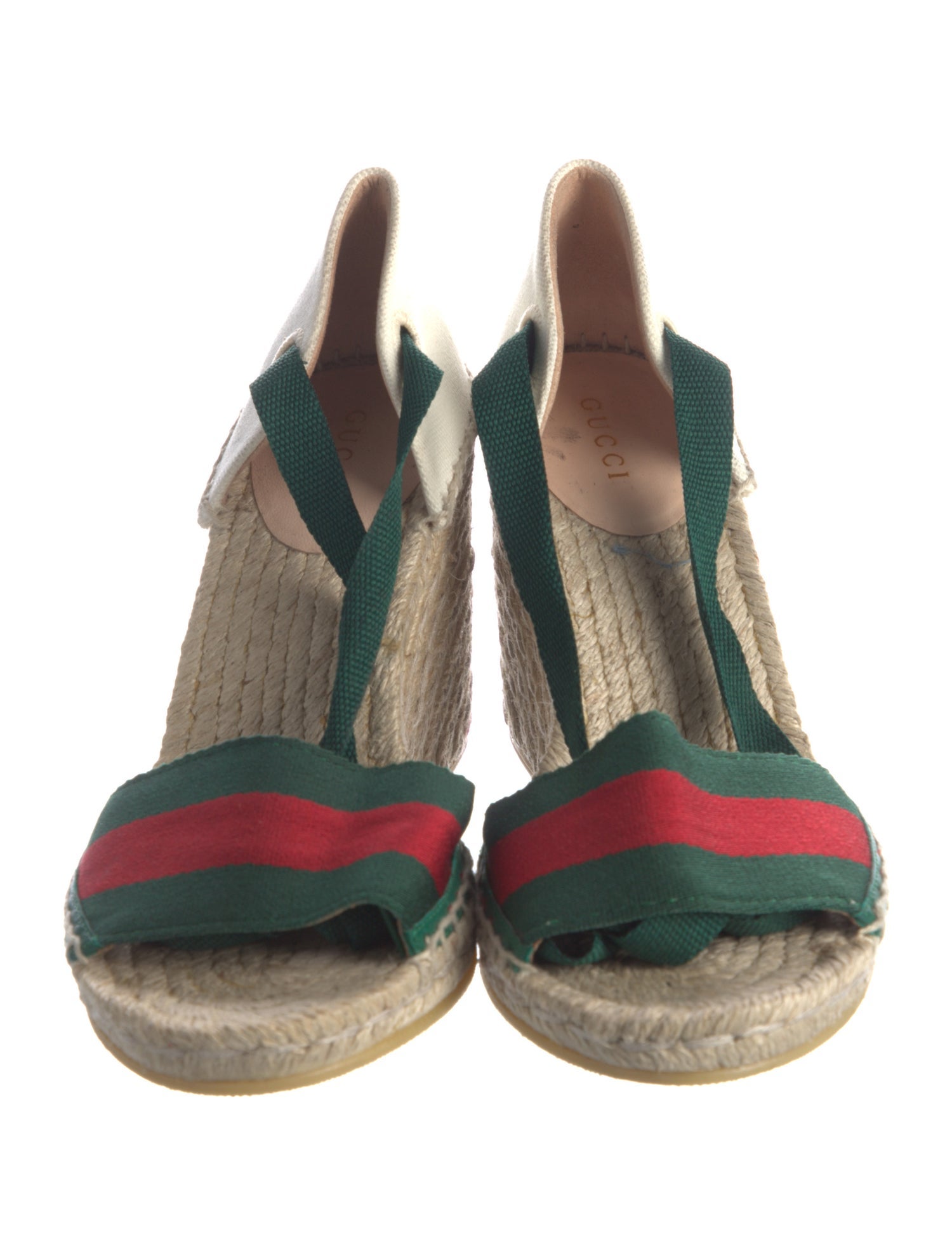 Gucci Web Accent Canvas Espadrilles