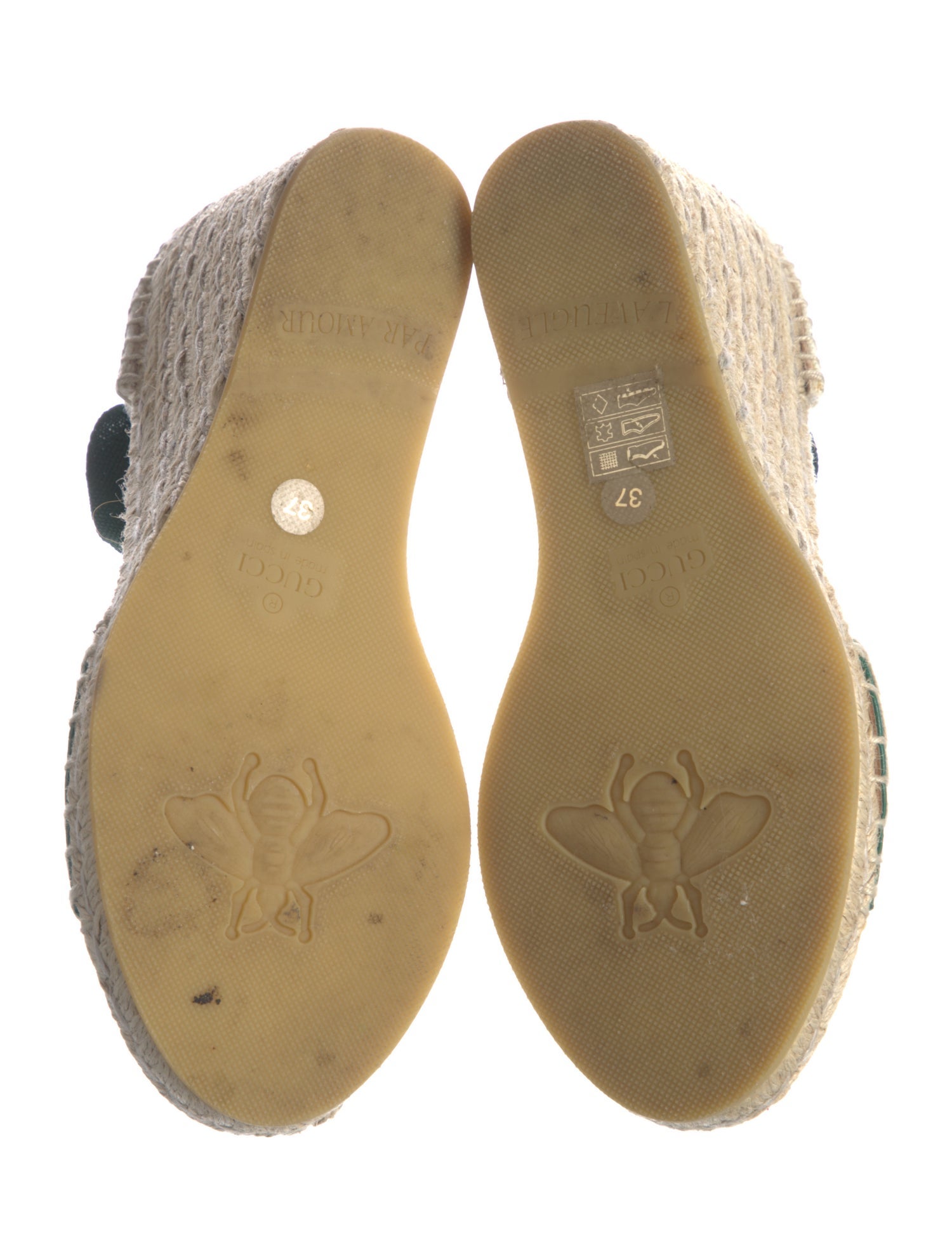 Gucci Web Accent Canvas Espadrilles