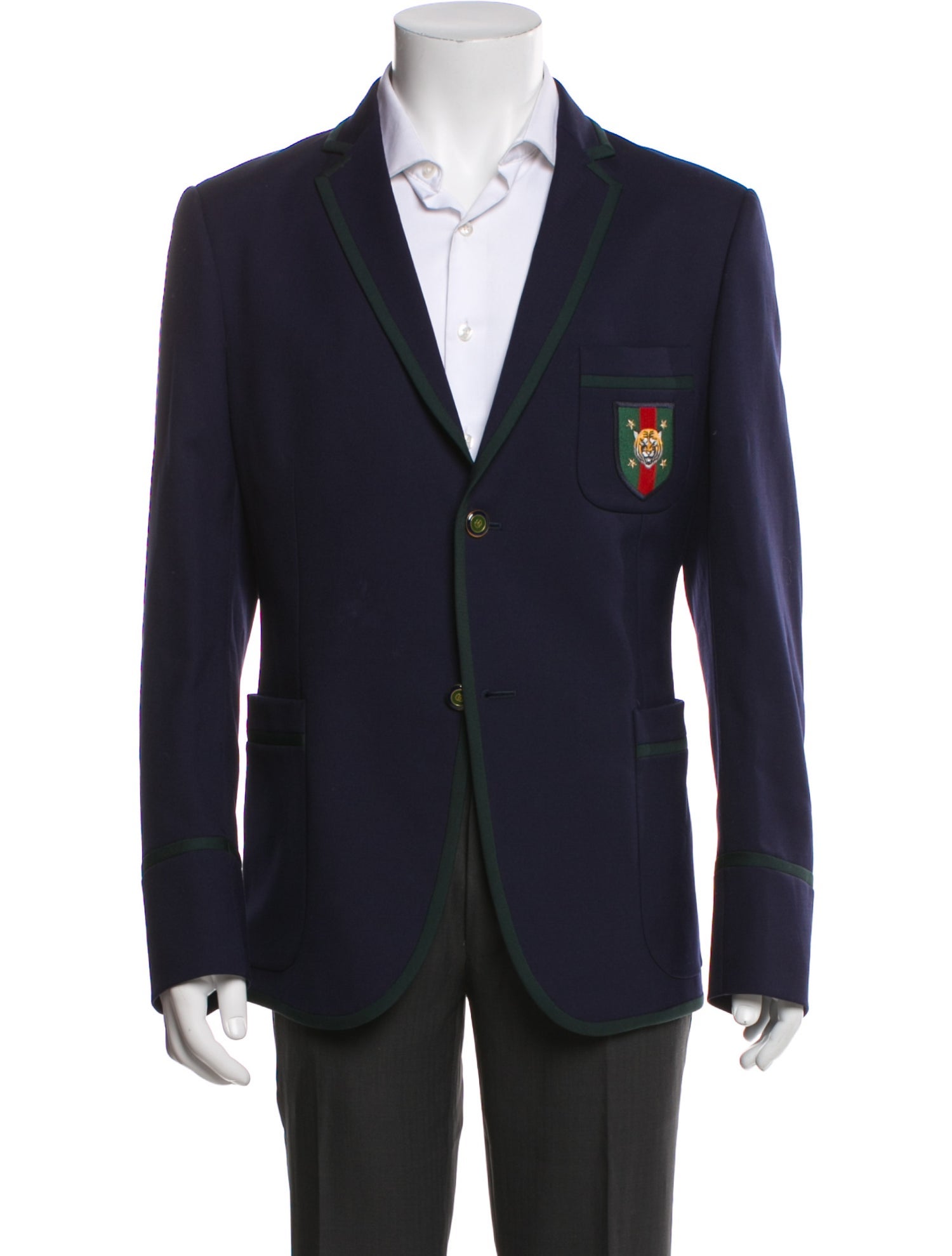 Gucci Embroidered Accent Blazer