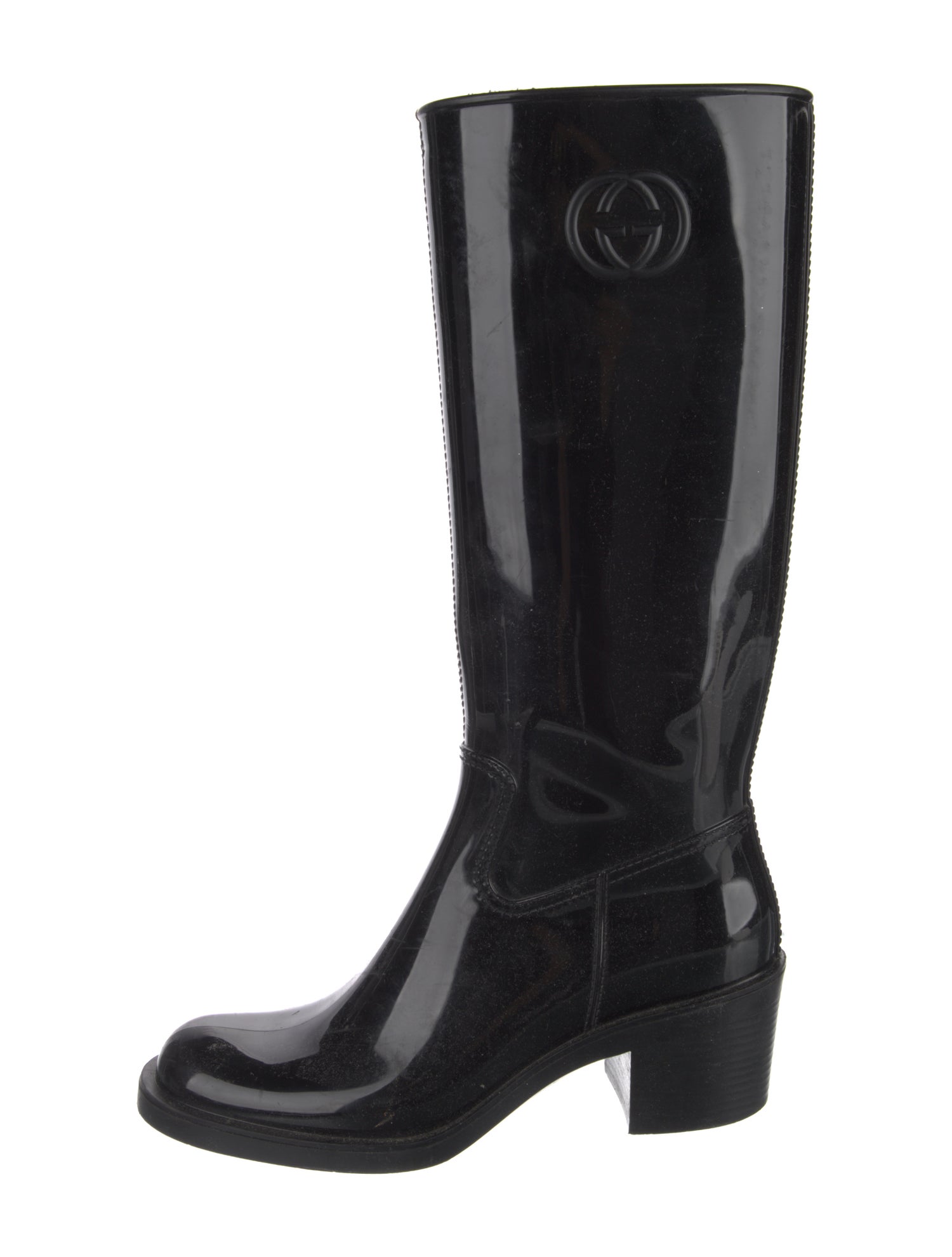 Gucci Interlocking G Logo Rubber Rain Boots