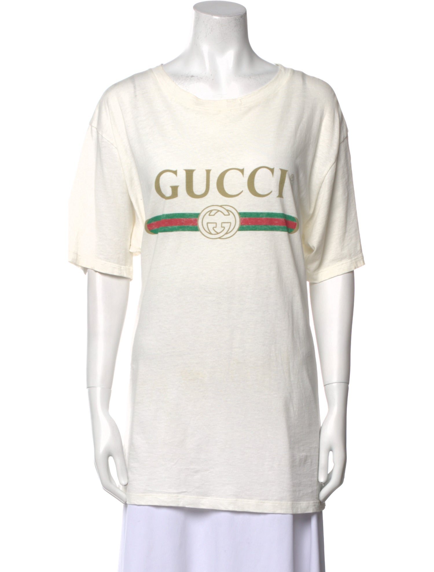 Gucci Graphic Print Scoop Neck T-Shirt