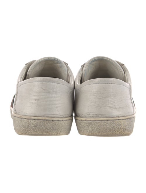 Gucci Web Accent Leather Sneakers