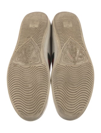 Gucci Web Accent Leather Sneakers