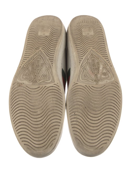 Gucci Web Accent Leather Sneakers