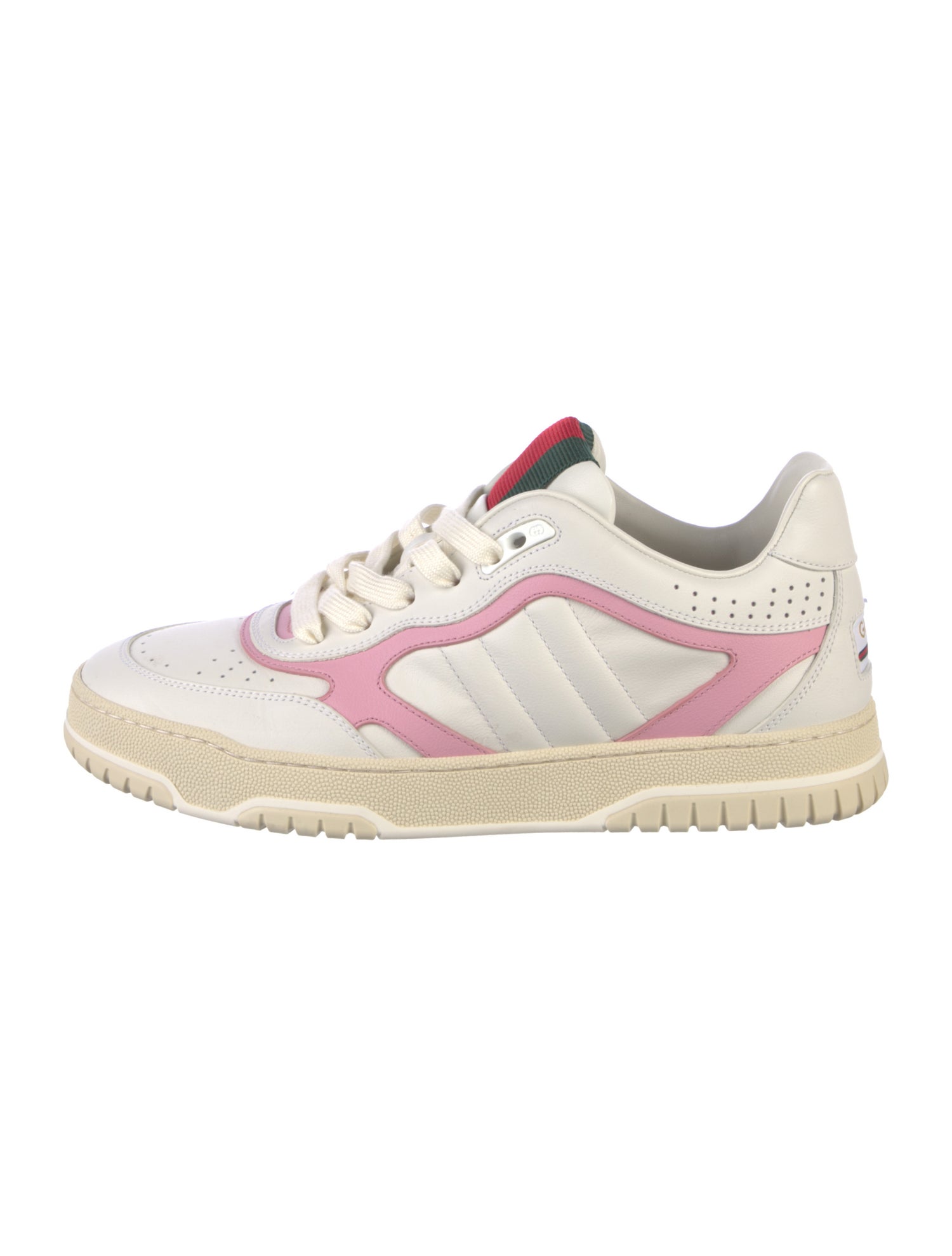 Gucci Web Accent Leather Sneakers