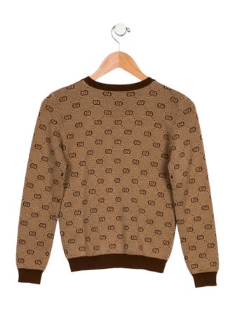 Gucci Boys' GG Printed Wool Sweater