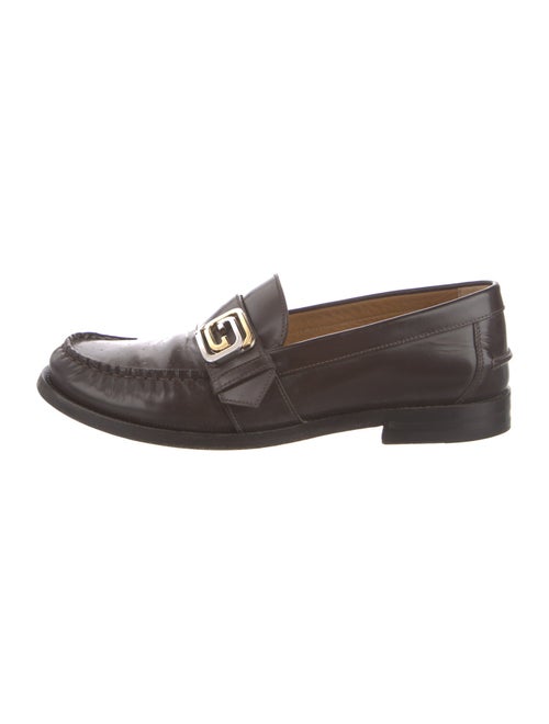Gucci Interlocking G Logo Leather Dress Loafers