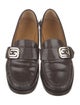 Gucci Interlocking G Logo Leather Dress Loafers