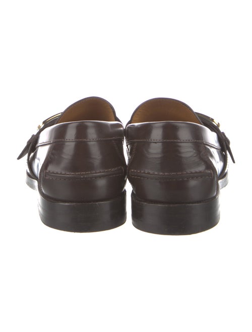 Gucci Interlocking G Logo Leather Dress Loafers