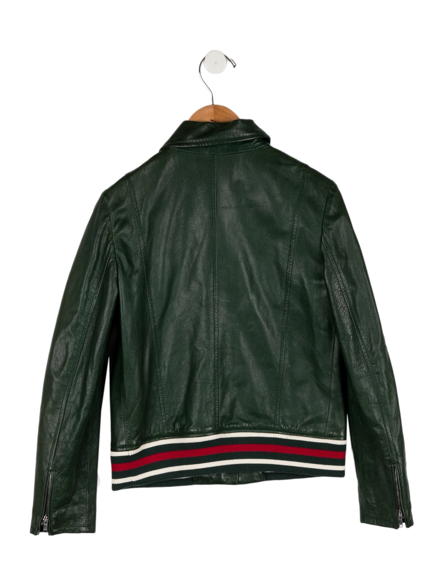 Gucci Kids' Leather Casual Jacket
