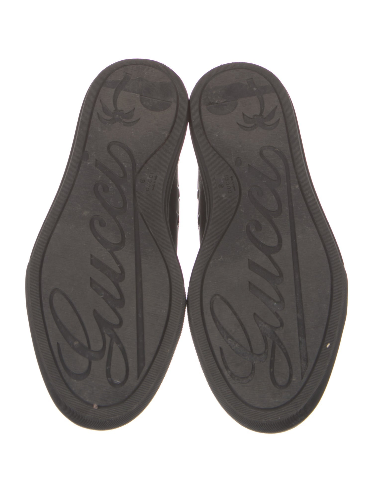 Gucci Leather Studded Accents Sneakers