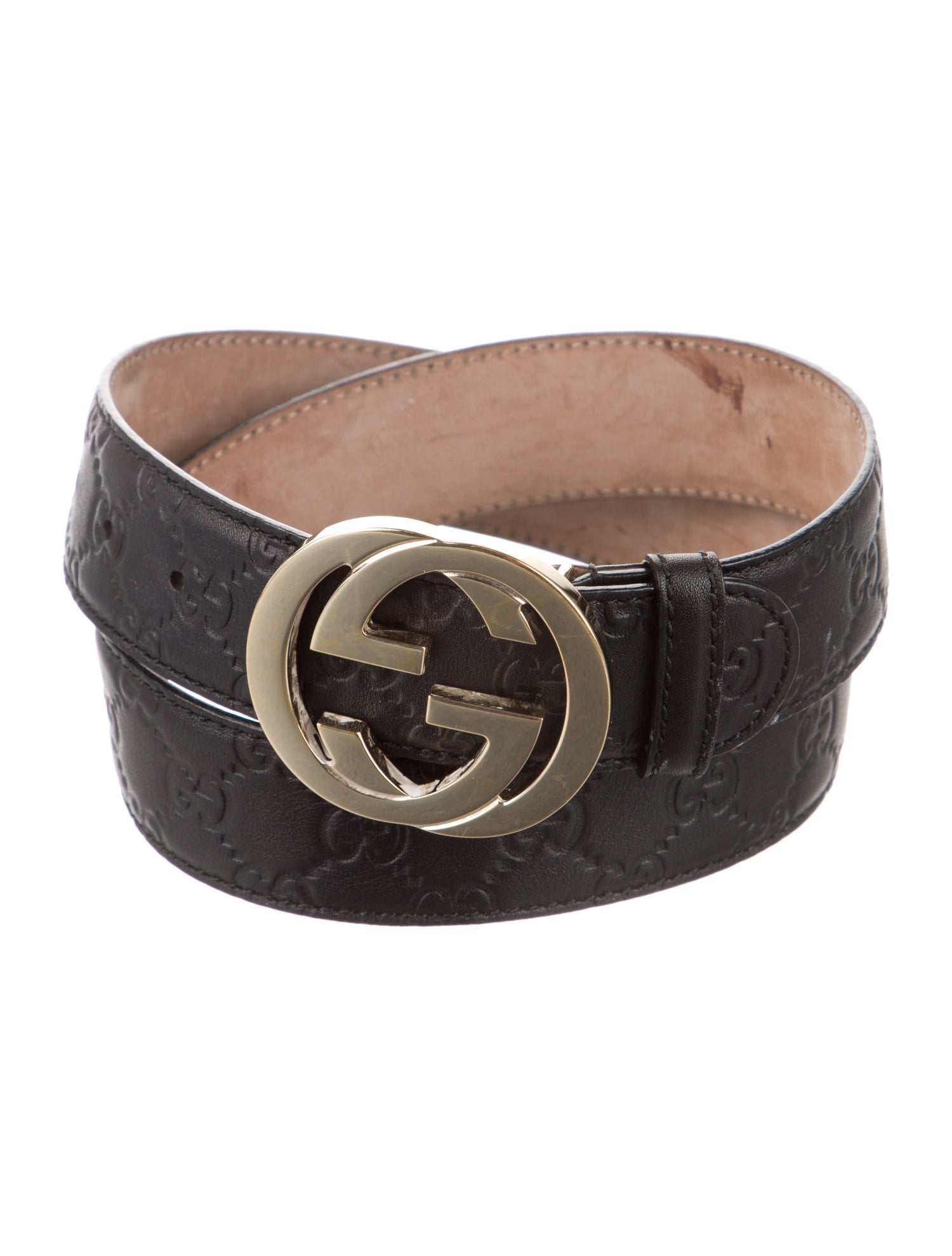 Gucci Interlocking G Logo Leather Belt Kit