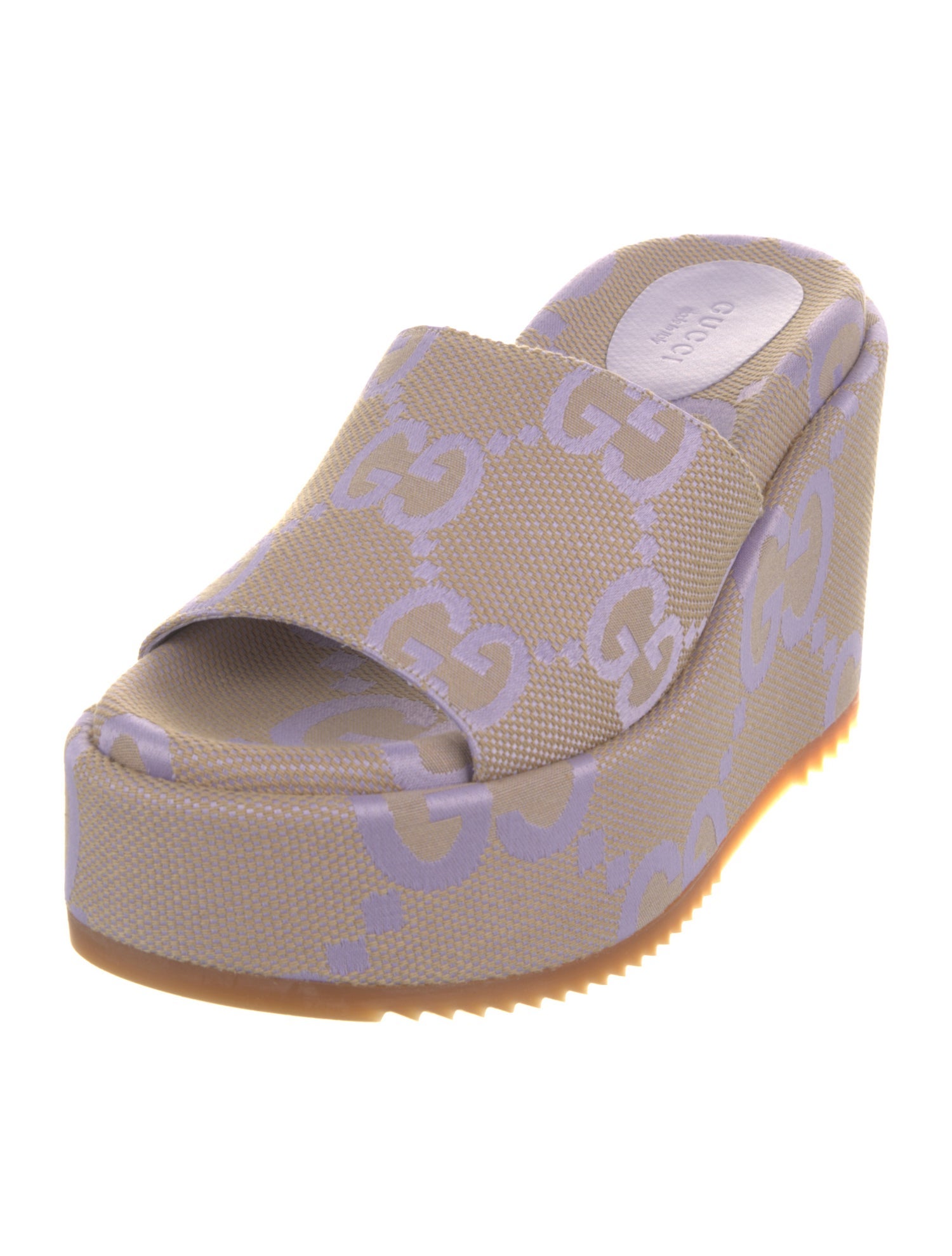 Gucci Canvas Printed Slides