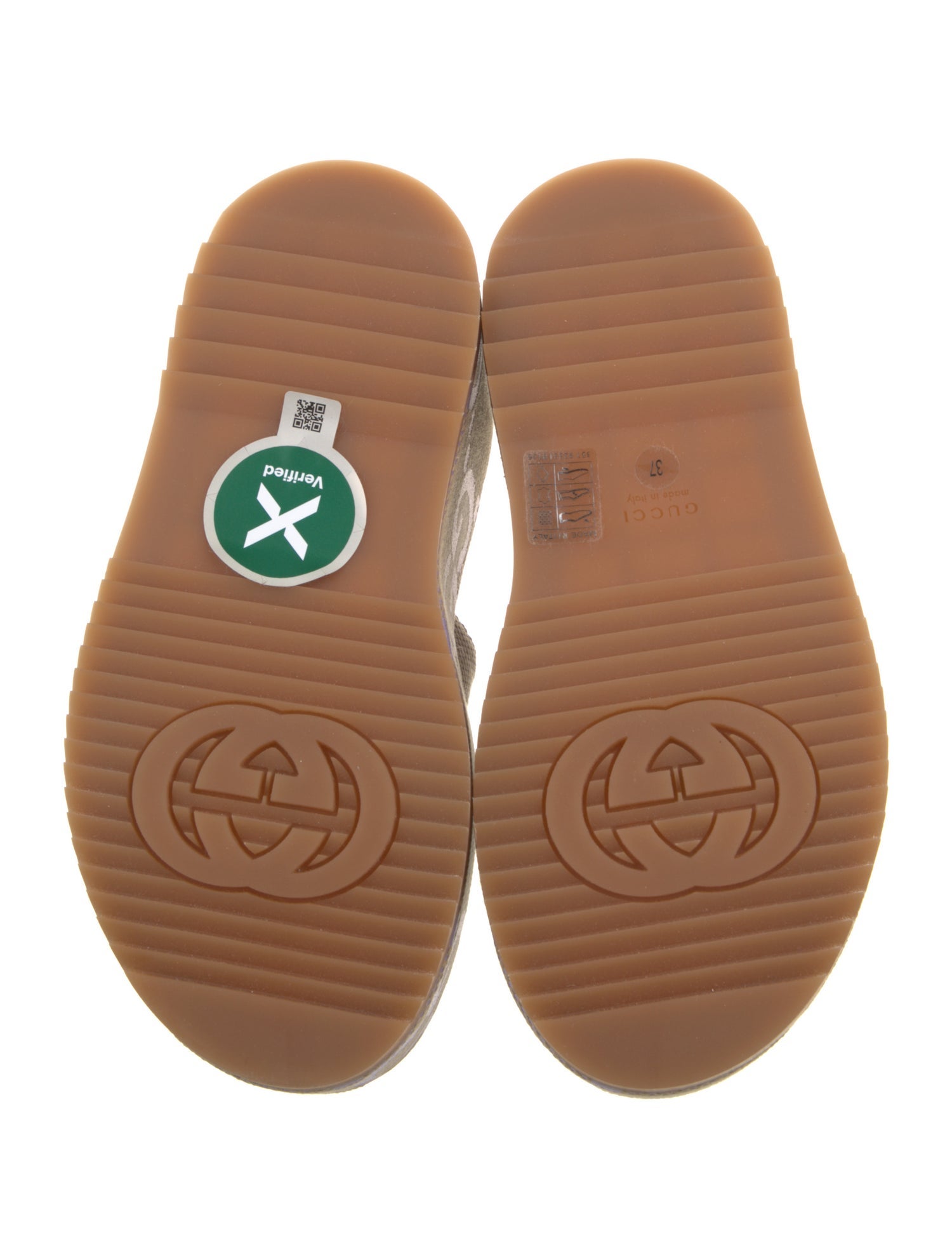 Gucci Canvas Printed Slides