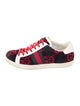 Gucci Sylvie Web Accent Wool Sneakers