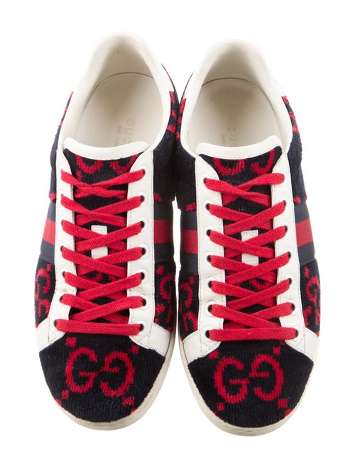 Gucci Sylvie Web Accent Wool Sneakers