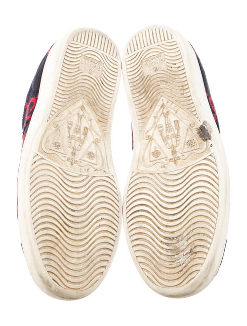 Gucci Sylvie Web Accent Wool Sneakers