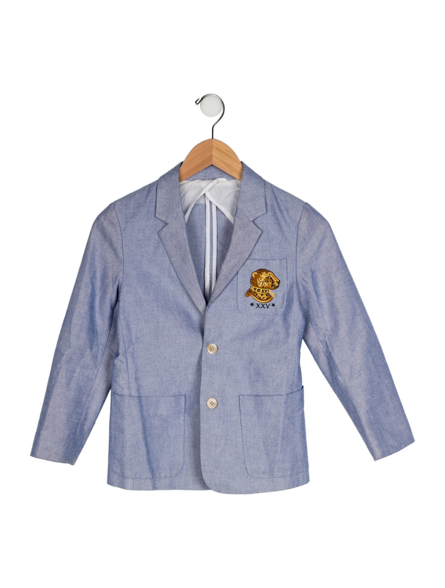 Gucci Boys' Embroidered Three-Pocket Blazer