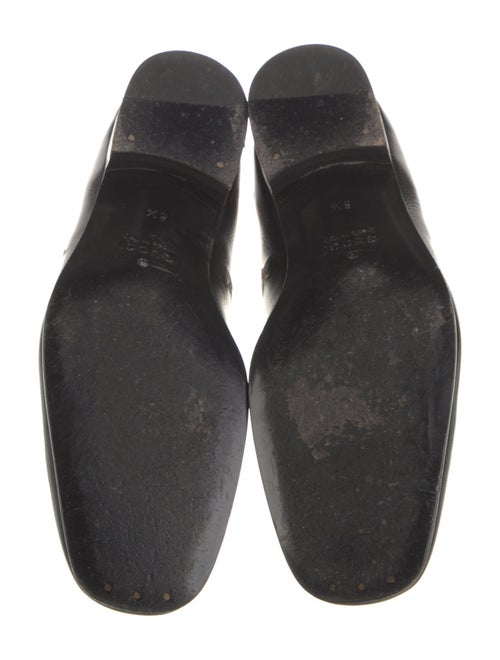 Gucci Bee Accent Leather Loafers