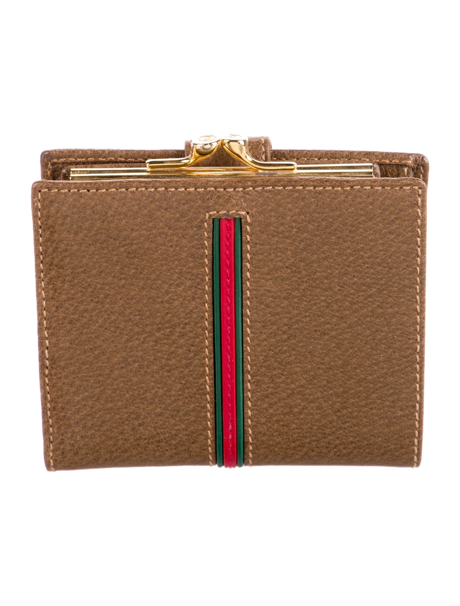 Gucci Vintage Web Accent French Purse