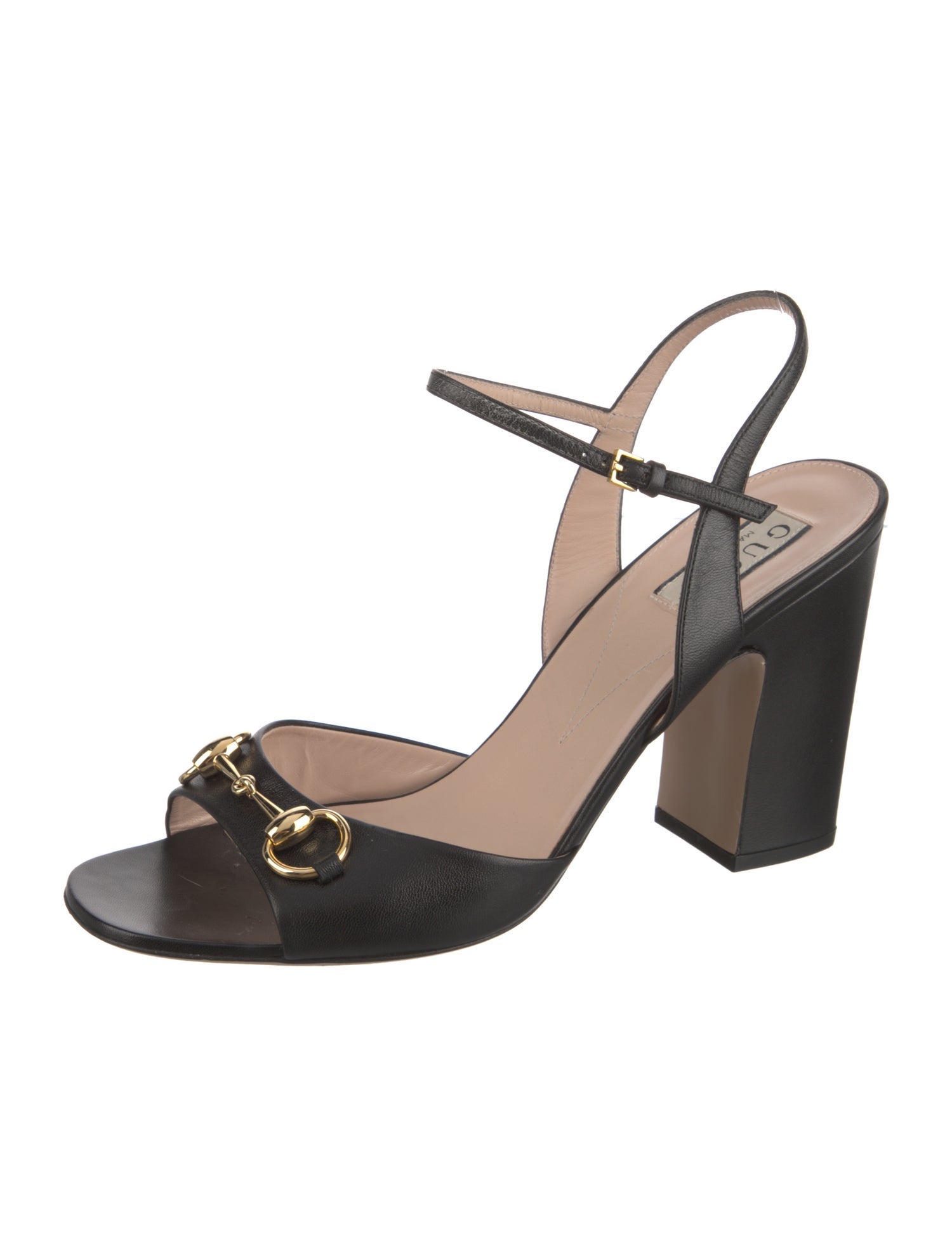 Gucci Horsebit Accent Leather Sandals