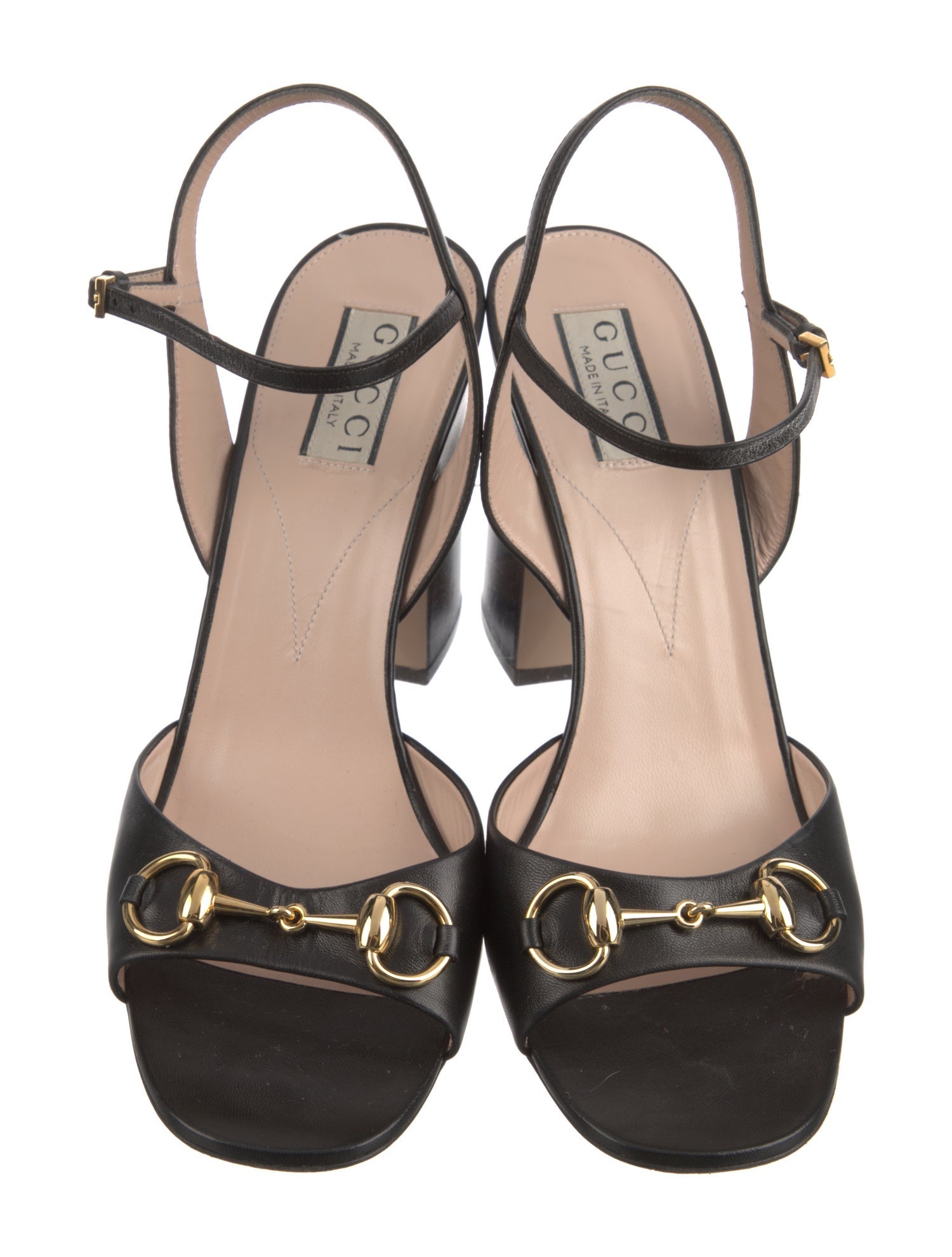 Gucci Horsebit Accent Leather Sandals