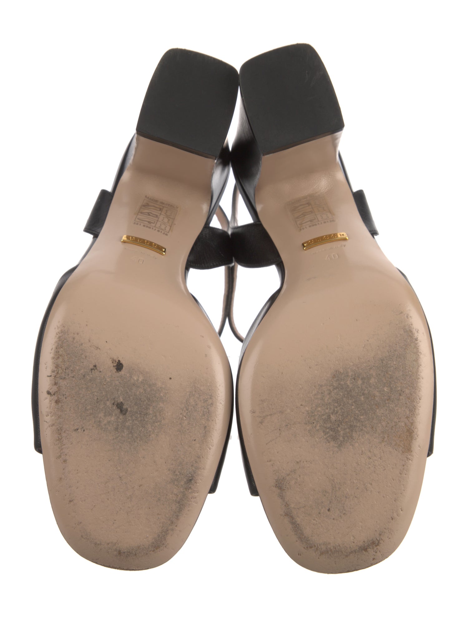 Gucci Horsebit Accent Leather Sandals